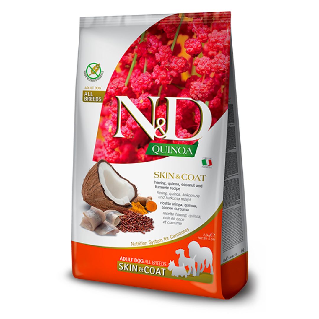 N&D Grain Free Quinoa - Skin&Coat - Hering N&D Grain Free Quinoa - Skin&Coat - Hering