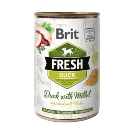 BRIT Fresh Konzerveledel Kacsahússal és Kölessel