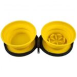 Kiwi Walker Double Travel Slowfeeder Etető/Itatótál - Narancs - Image 2